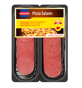 Putenscheiben-Pizza-Salami